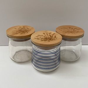 Oui Jars with Bamboo Lids